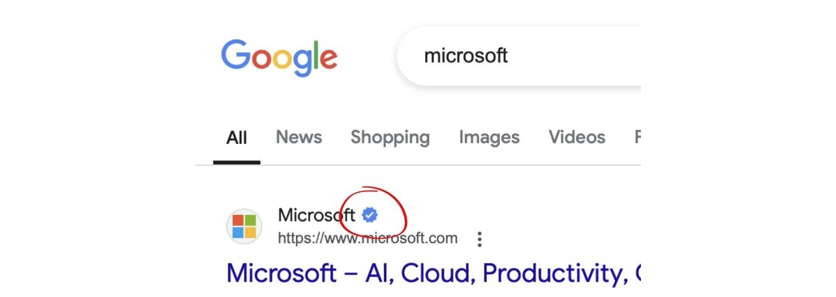 Google brings verified checkmarks to its search engine