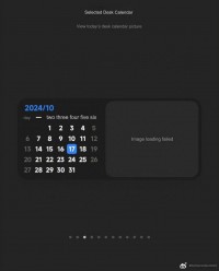 Widget de l'application Calendrier