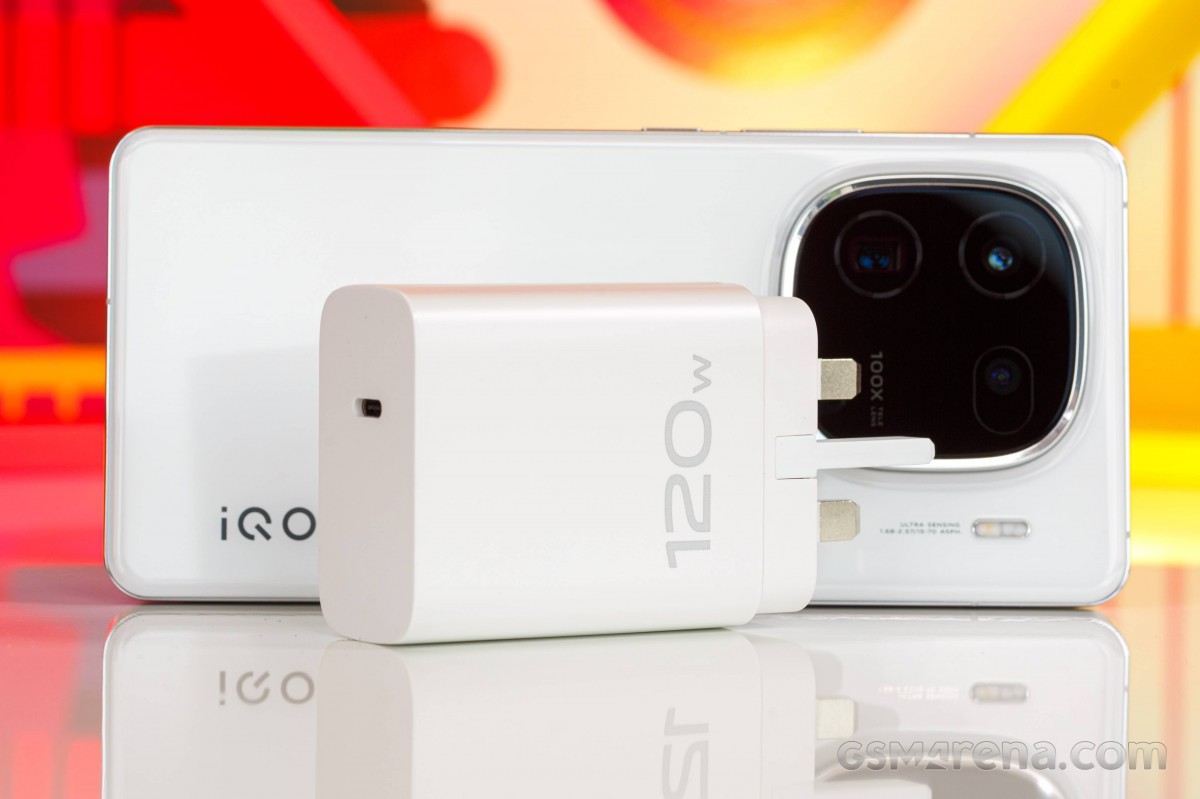 The iQOO 12 with its 120W charger