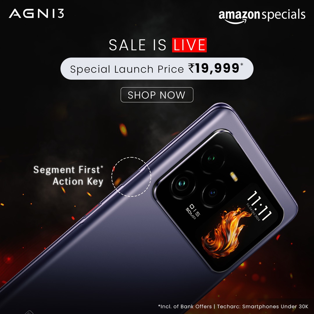 Lava Agni 3 joins Amazon's Great Indian Festival with promotional launch price