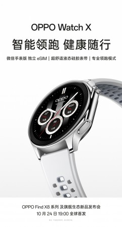 Oppo Watch X (silver) and Enco X3