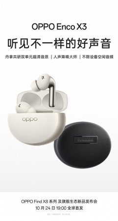 Oppo Watch X (silver) and Enco X3