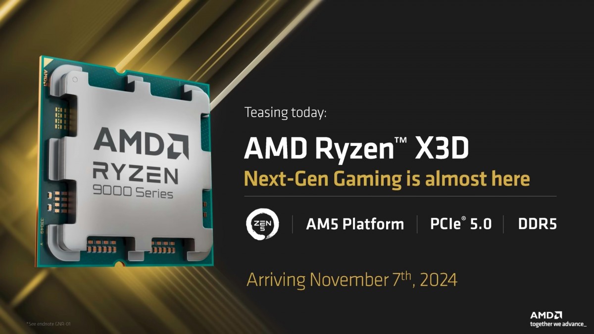 AMD Ryzen 9000X3D chips will launch on November 7