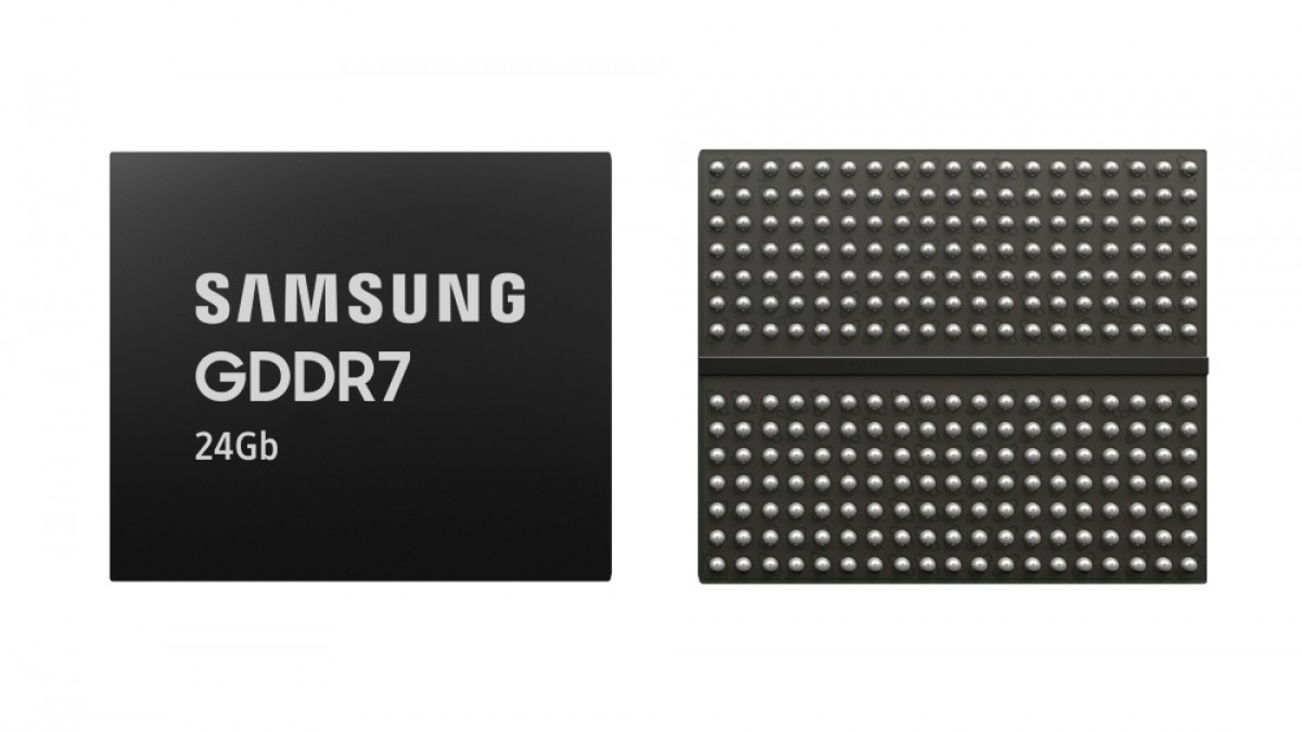 Samsung develops 24 GB GDDR7 DRAM, production starts in 2025