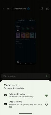 New image quality for sending photos over Google Messages
