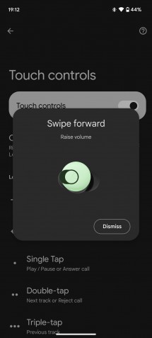 Touch controls