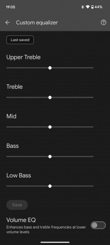 Sound settings