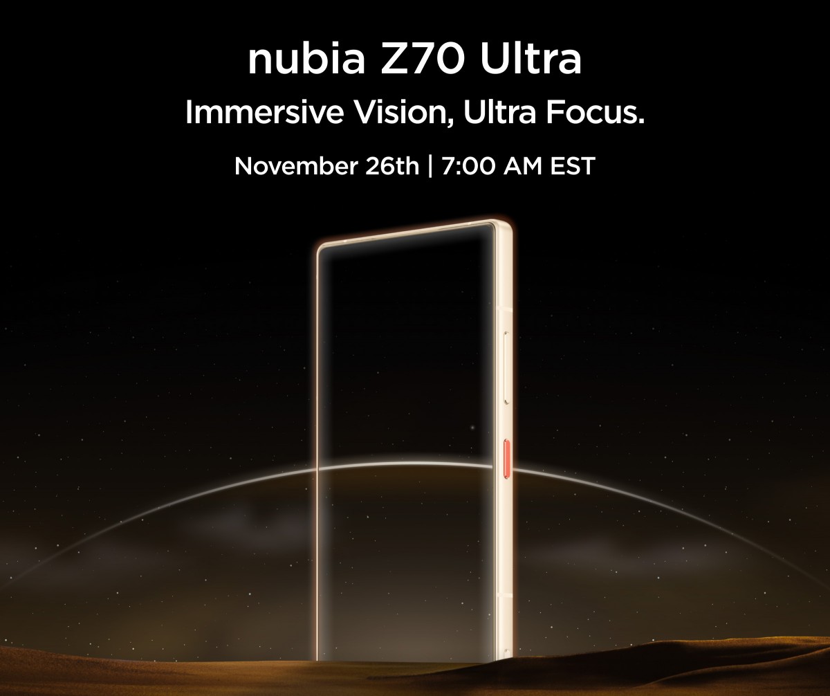 nubia Z70 Ultra global launch date announced