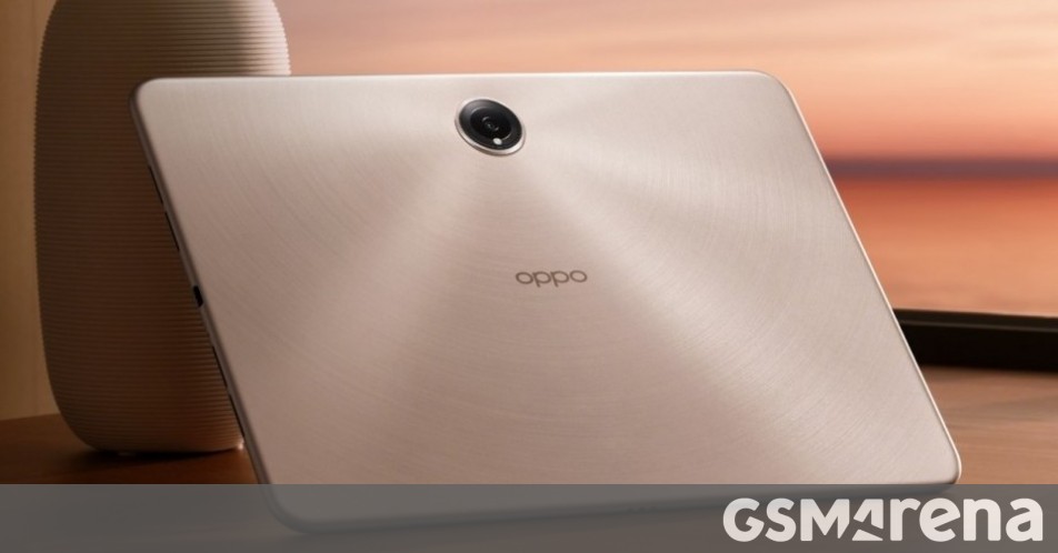 Oppo Pad 3 specs leak revealing a thin and light downgrade from the Pad 3 Pro