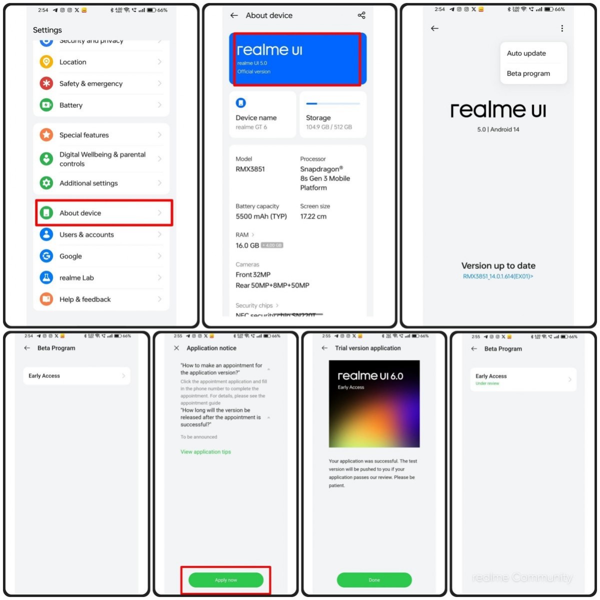 Realme UI 6.0 early access reaches Realme GT 6