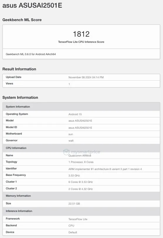 ROG Phone 9 runs Geekbench ahead of launch