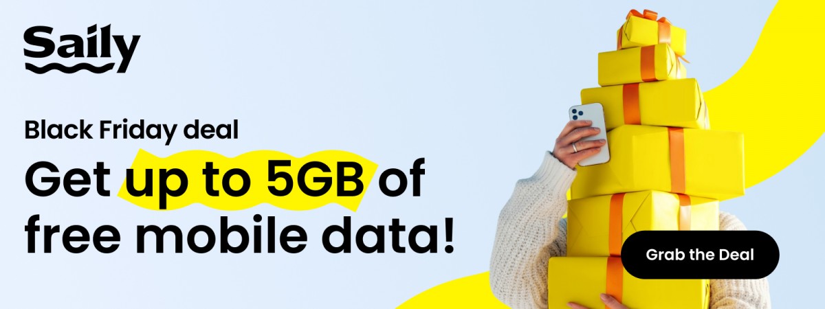 Saily eSIM Black Friday Deal: Get up to 5GB for free