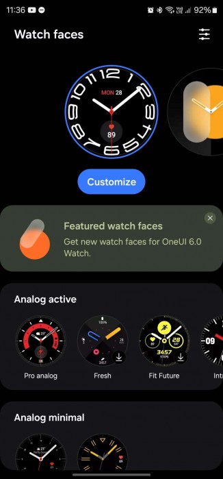 Updated Galaxy Watch6 Manager, source: Reddit, via Aptivi