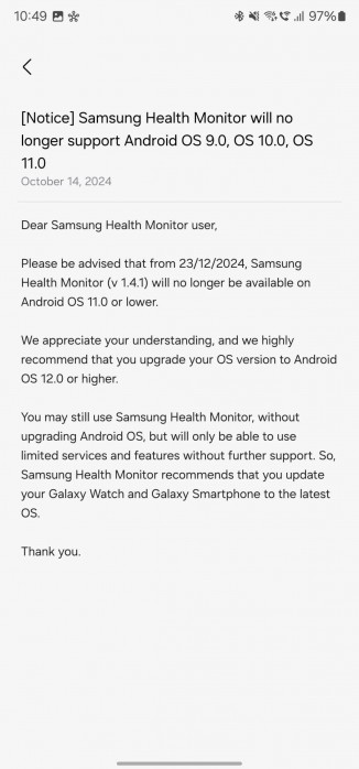 Samsung Health Monitor screenshots