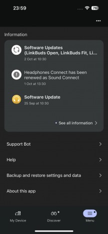 Sony Sound Connect app