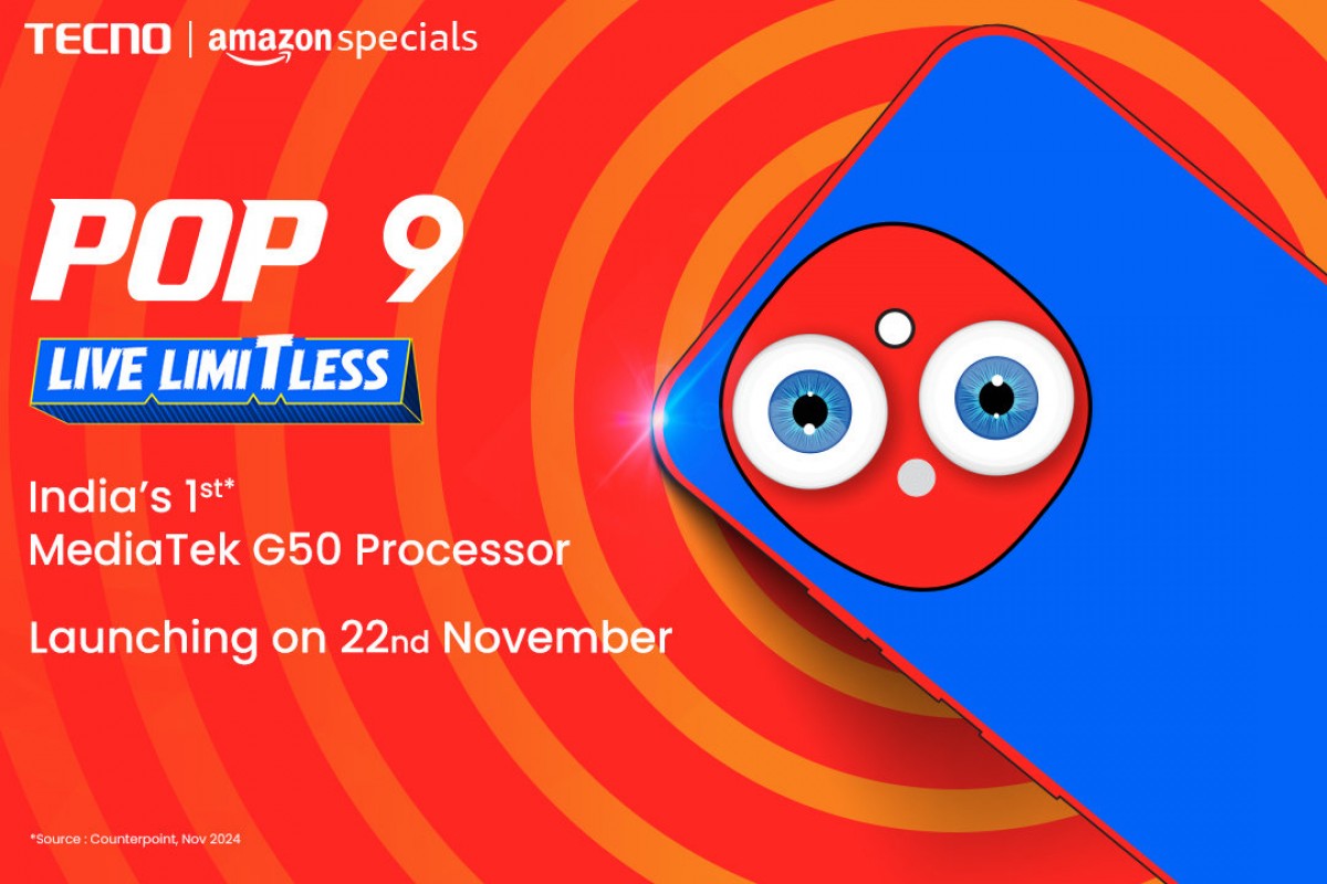 Tecno Pop 9 to launch in India on November 22