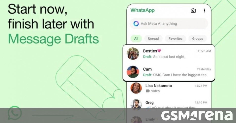 WhatsApp finally gets the message drafts feature, but the drafts don’t sync across devices