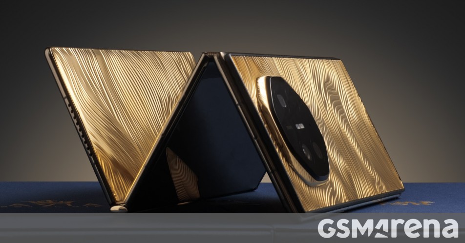 Caviar unveils Huawei Mate XT Ultimate with an 18k gold body weighing about 1 kg, costs over $100k