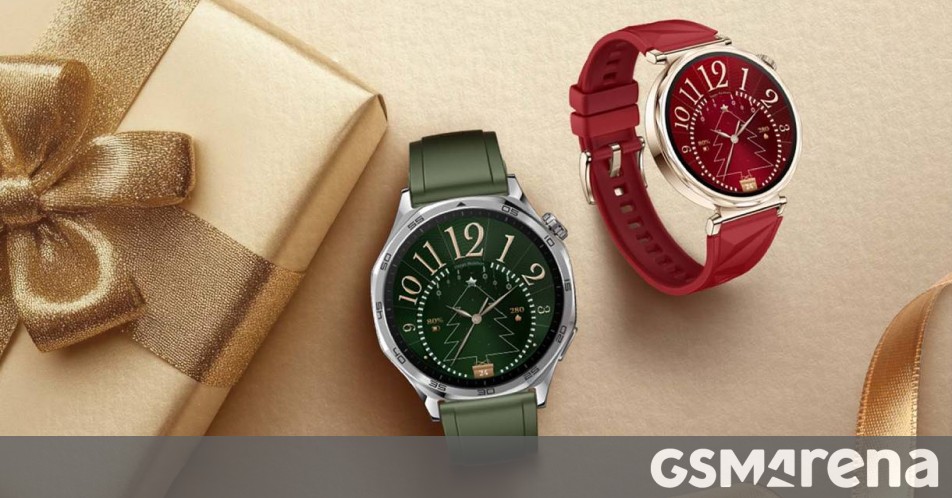 Huawei Watch GT 5 Christmas Edition launched in Germany with extra strap, free buds