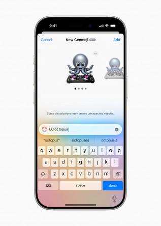 Genmoji on iOS 18.2