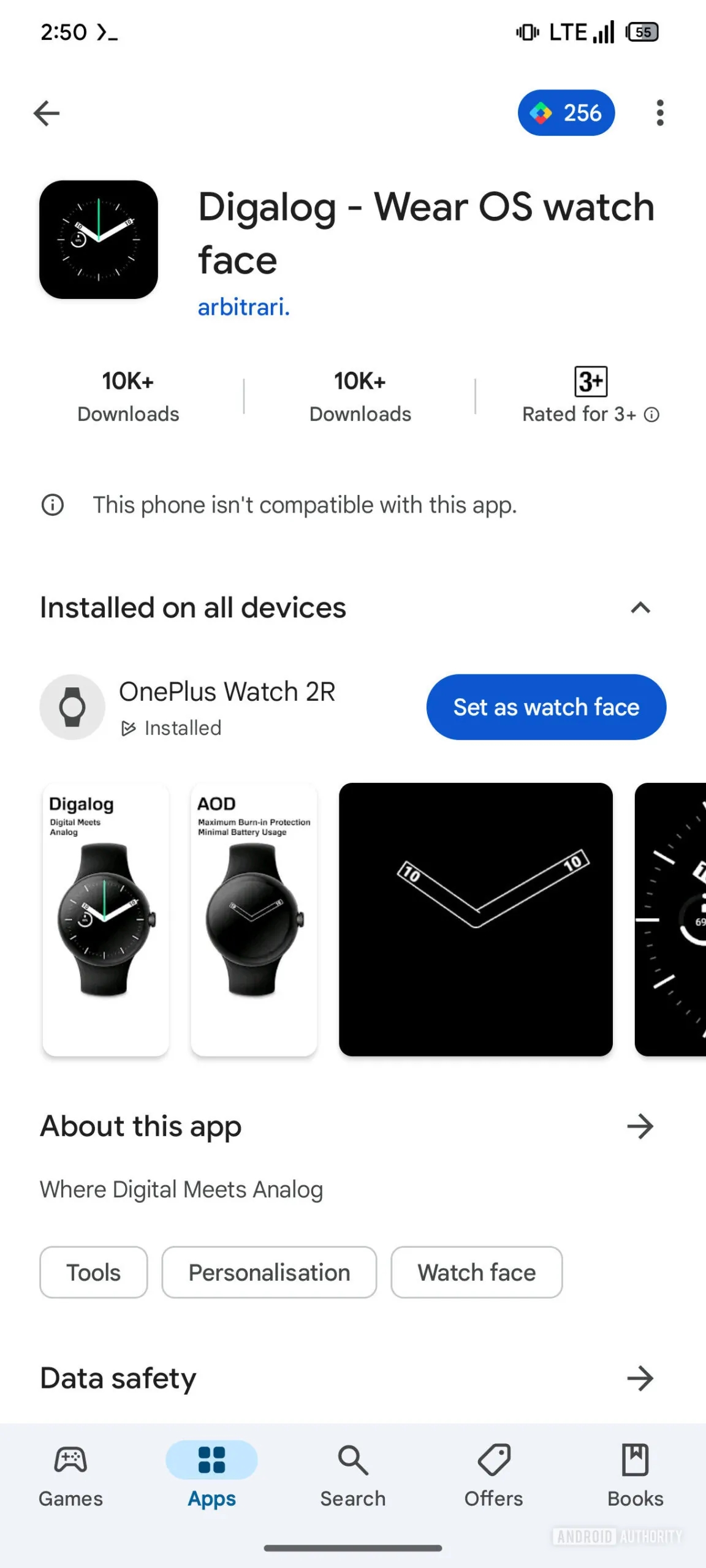 Setting a new Wear OS watch face might soon be possible with a single click