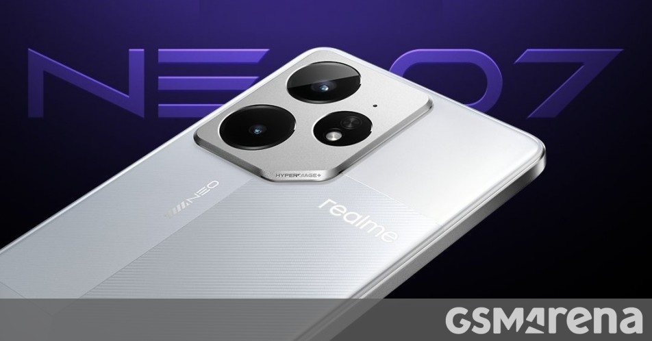 Realme Neo7's design and chipset officially revealed