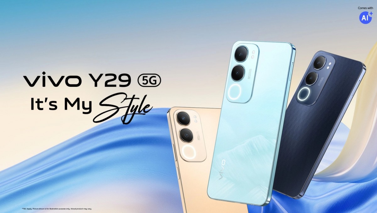 vivo Y29 unveiled: 120Hz screen, IP64 rating, and 5,500 mAh battery