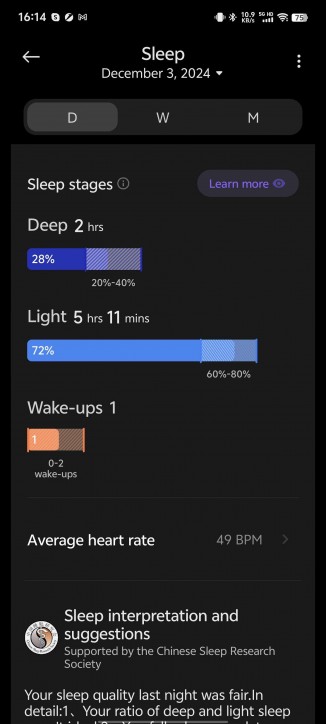 sleep tracking