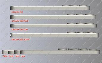 Samsung Galaxy S25 Slim's thinness compared to the rest of the family