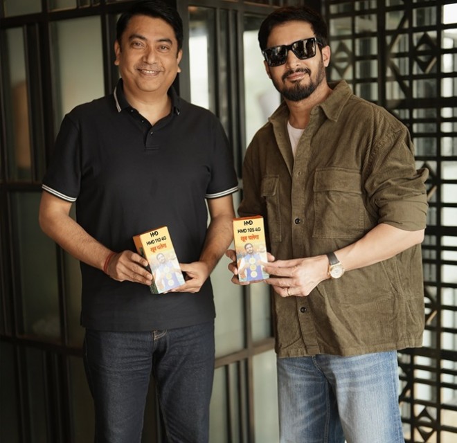 Bollywood actor Jimmy Shergill on the right