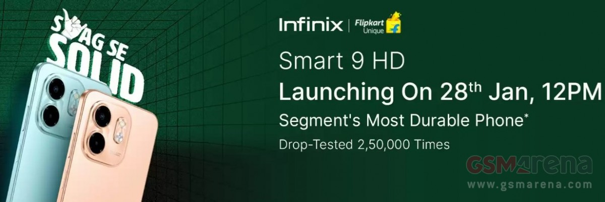 Infinix Smart 9 HD's India launch date revealed by Flipkart