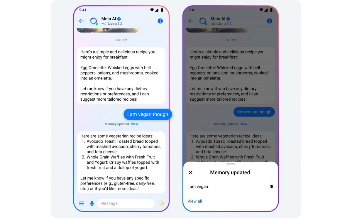 Meta AI chatbot gets better at remembering things you said, and is more personal