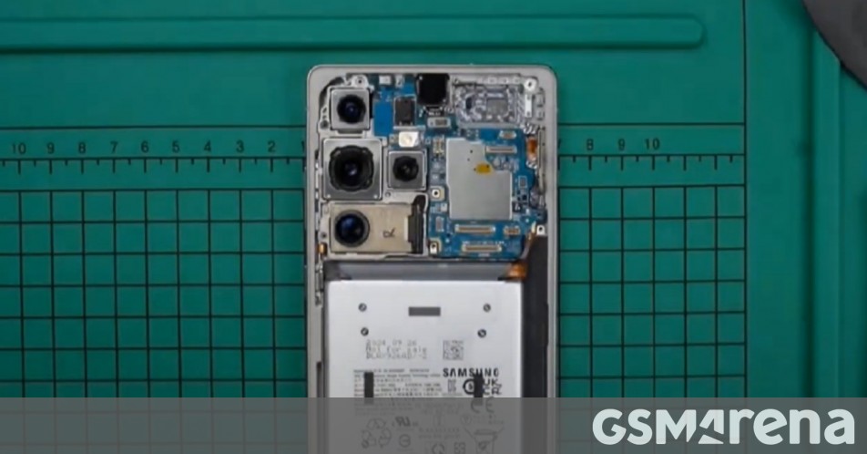 Samsung Galaxy S25 Ultra gets disassembled in a teardown video