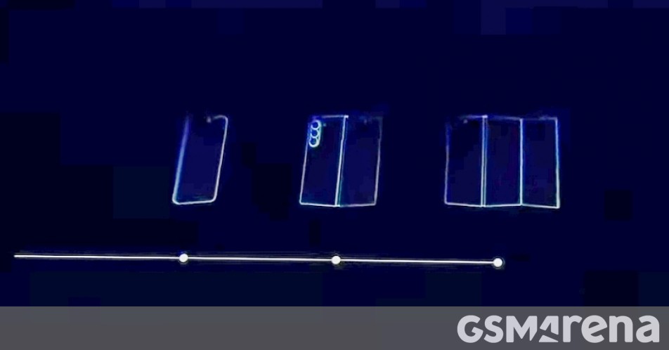 Samsung teases its first tri-fold smartphone