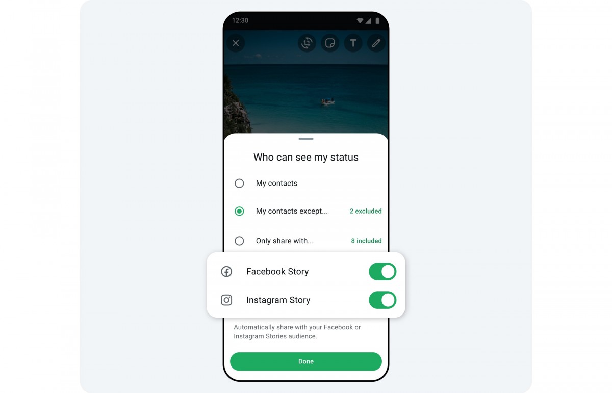 WhatsApp will let you automatically post a status as an Instagram or Facebook Story