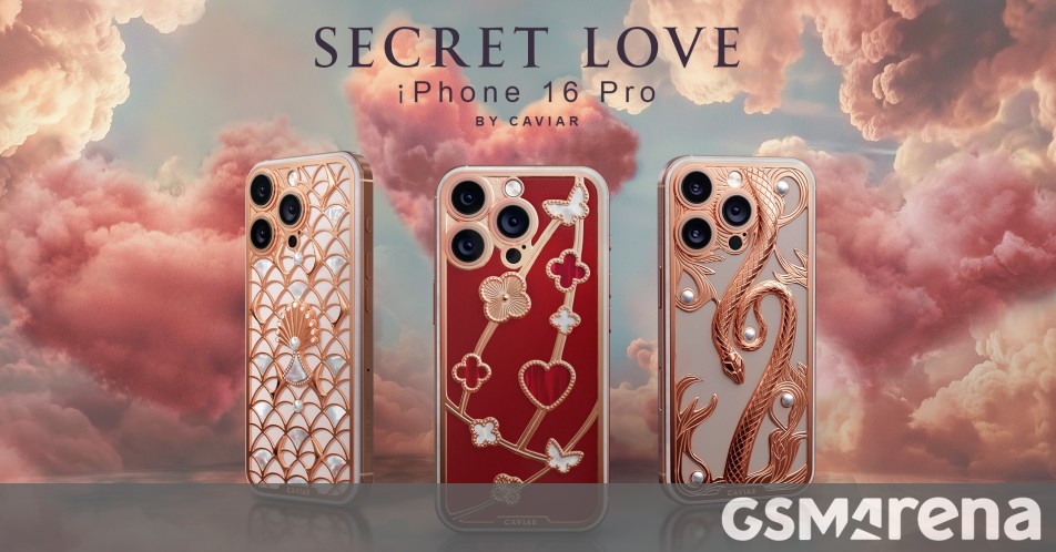 Caviar introduces iPhone 16 Pro series with rose gold plating, pearls, and diamonds to celebrate Valentine's Day