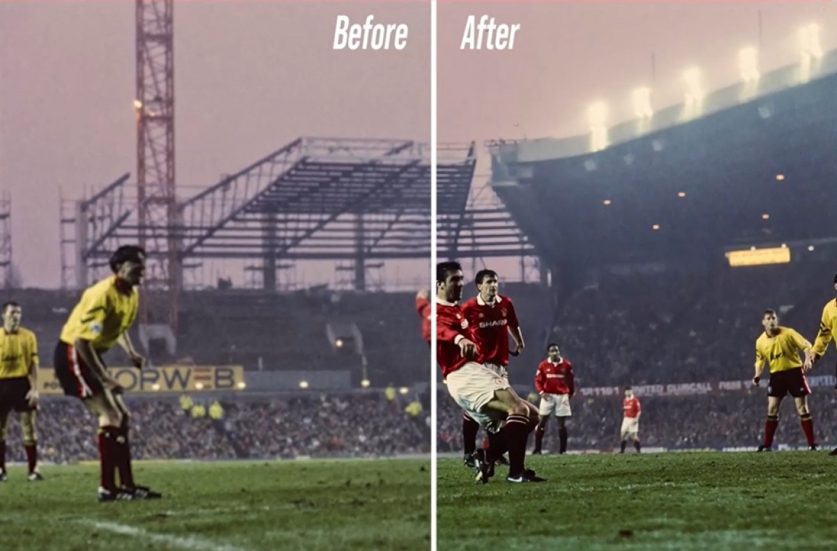 Honor Brings Old Manchester United Photos back to life with AI Upscaling