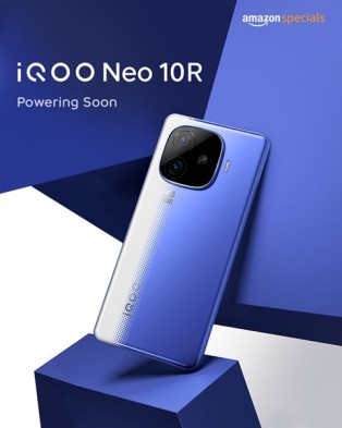 iQOO Neo 10R's Raging Blue model