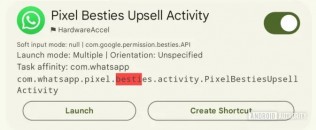 Pixel Besties code in WhatsApp