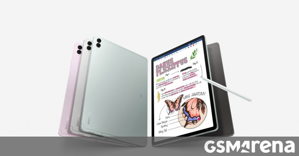 Samsung Galaxy Tab S10 FE and Tab S10 FE+'s screen sizes, RAM, and storage tipped