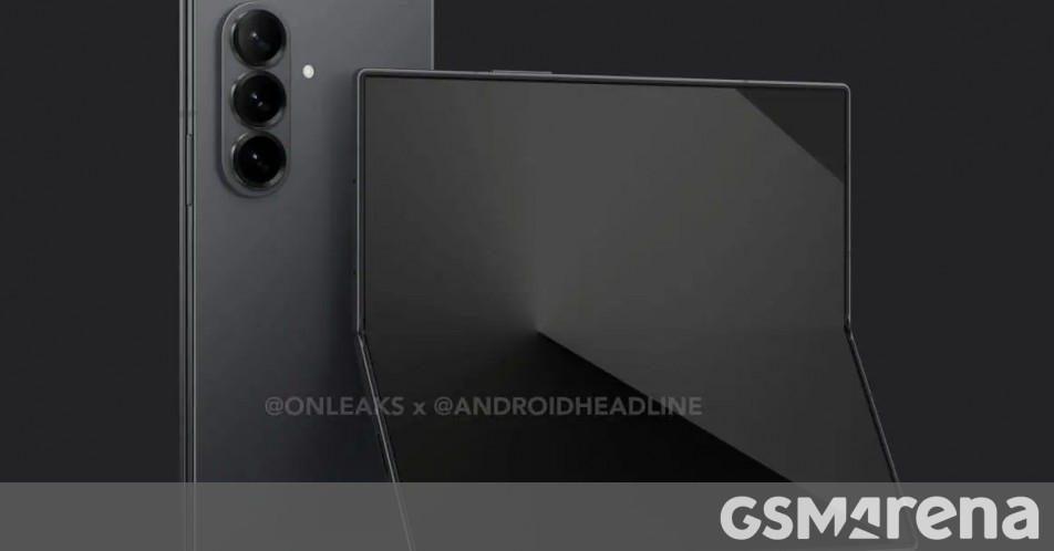 Samsung Galaxy Z Fold7 renders show a thinner device