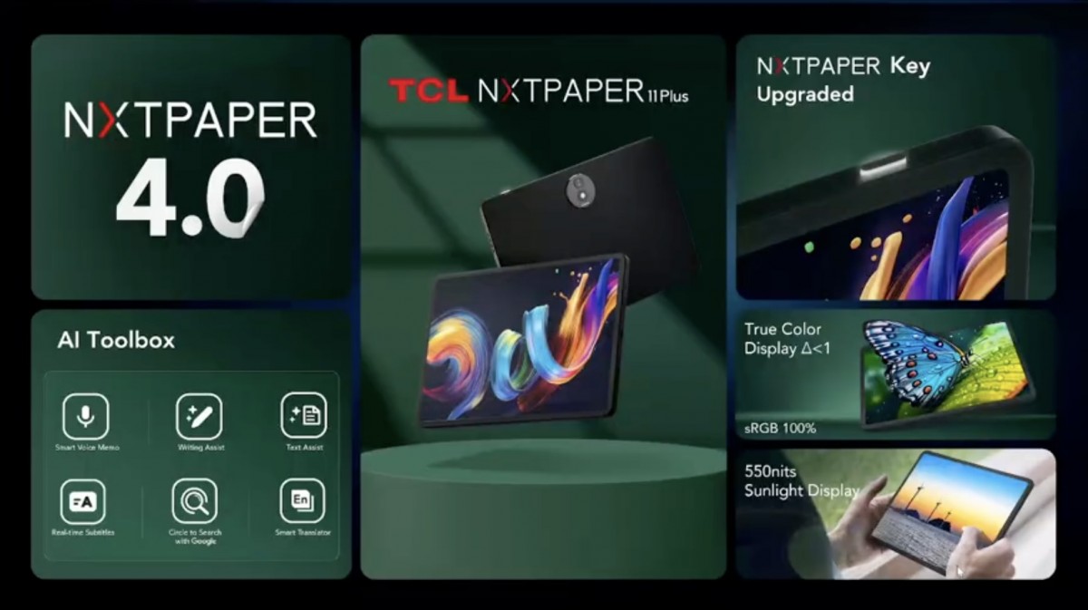 TCL Details NXTPAPER 11 Plus Tablet on MWC