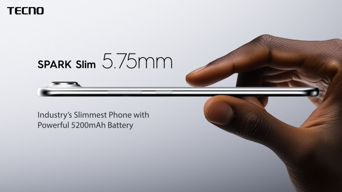 Tecno Spark Slim debuts with 5.75 mm profile