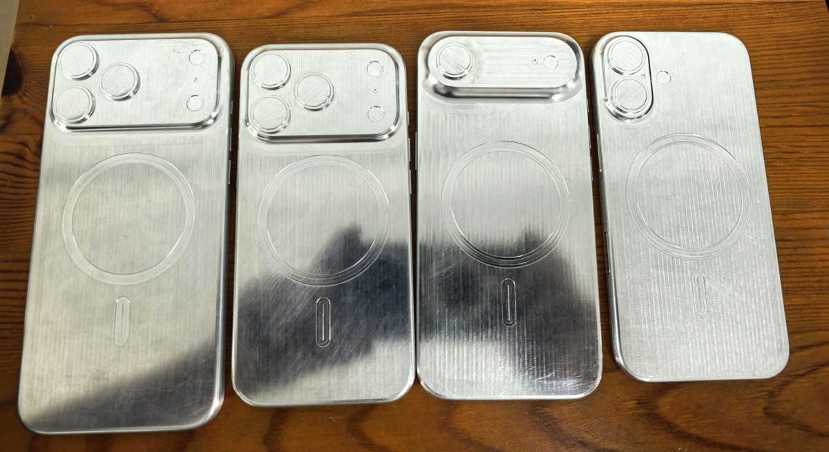 Apple's iPhone 17 series dummies sized-up in metal molds