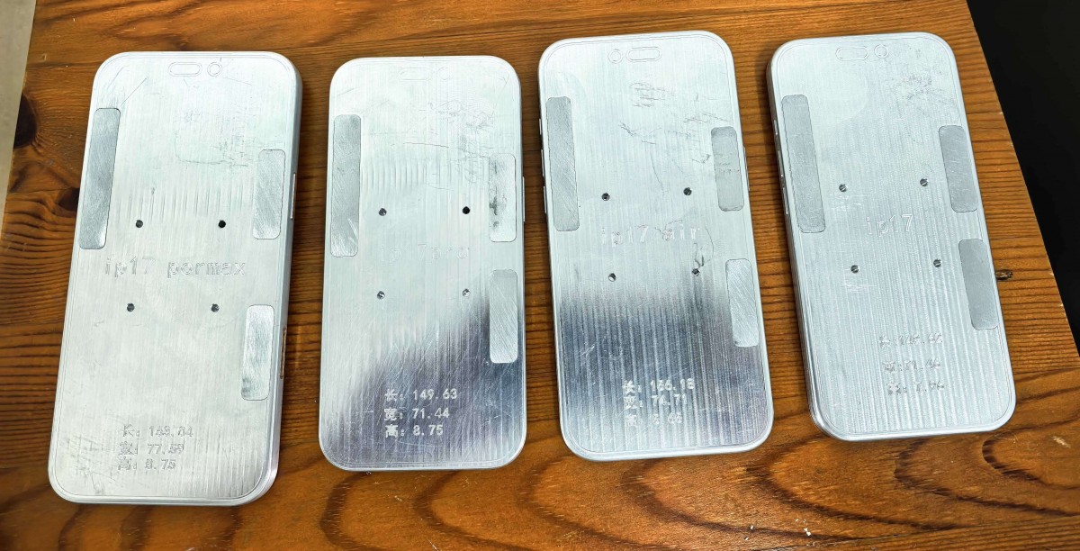 Apple's iPhone 17 Series Metal Molds size-up-up