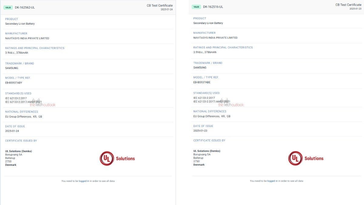 Samsung Galaxy S25 Edge's battery capacity confirmed through certification