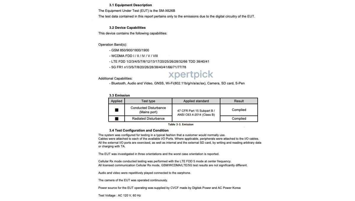 Samsung Galaxy Tab S10 Fe+ FCC Stops