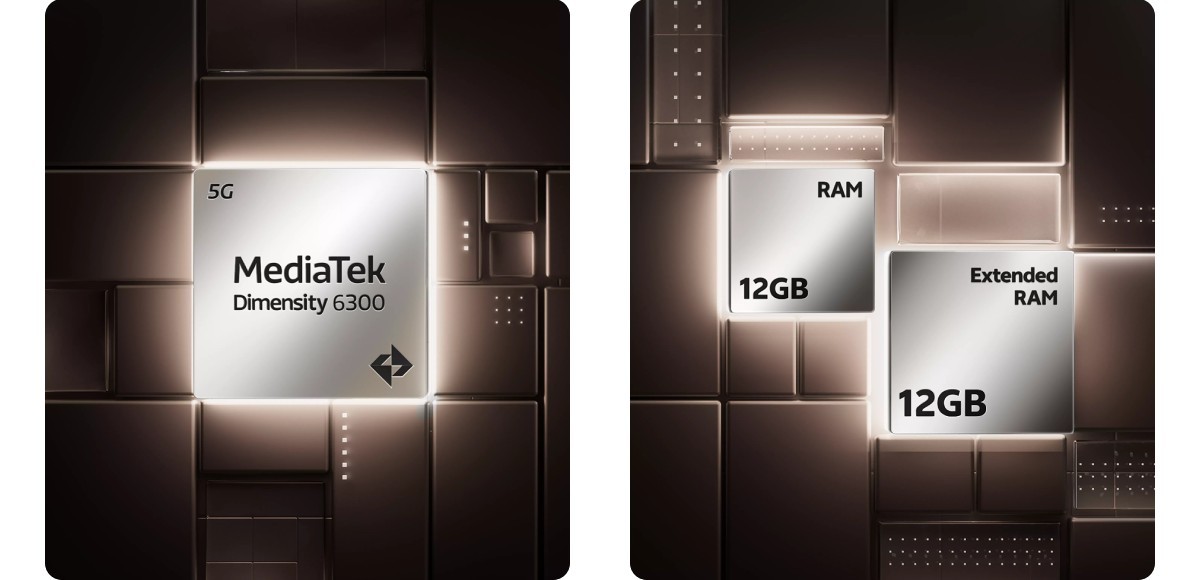 Dimensity 6300 and up to 12GB LPDDR4X RAM