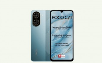 Poco C71 arrives with a 120Hz screen and 5,200 mAh battery
