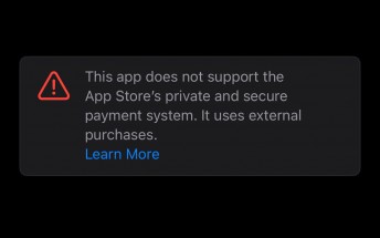 Apple now showing warnings on EU App Store apps with alternative payment options 